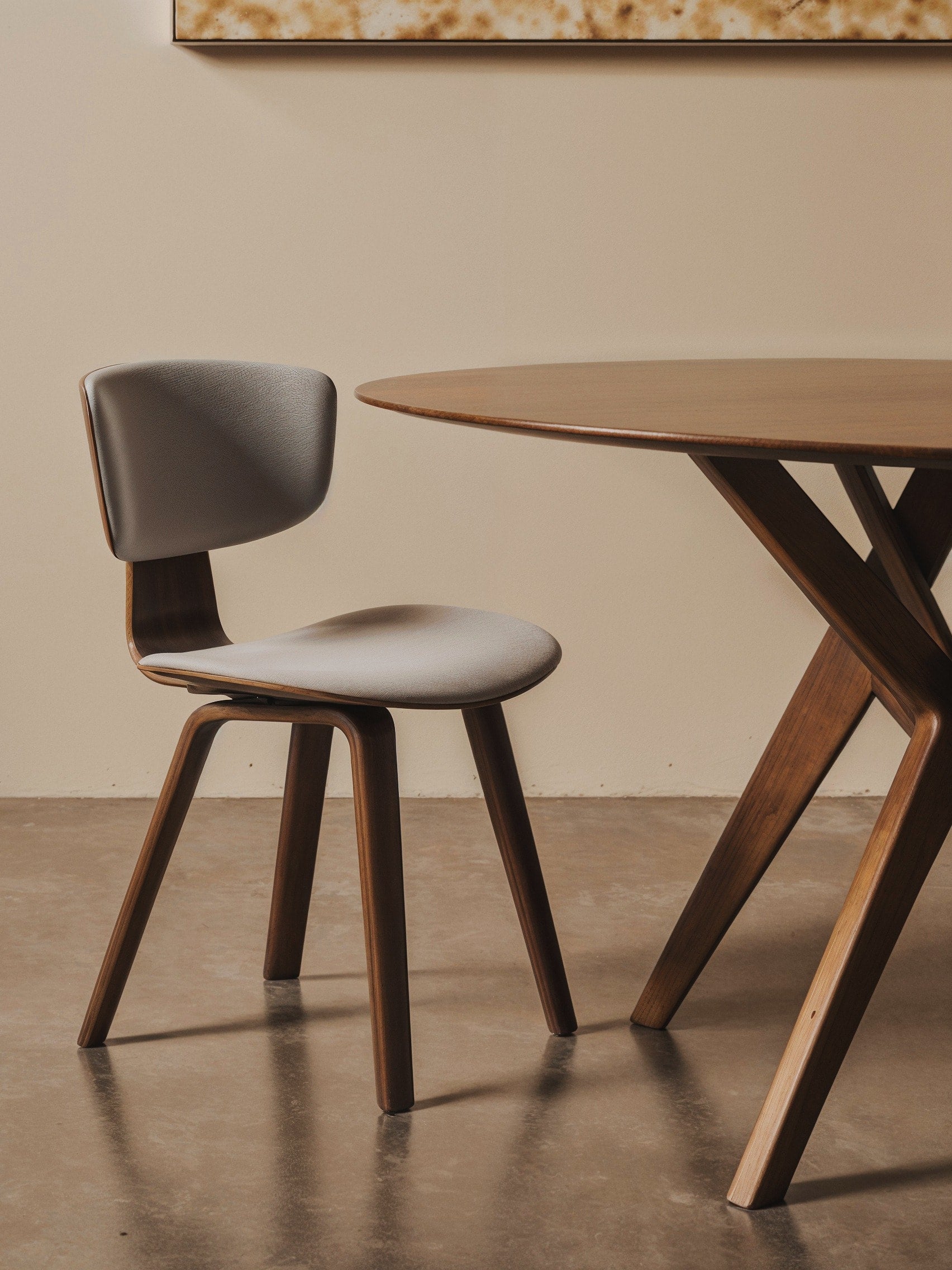 Wood Back Dining Chair